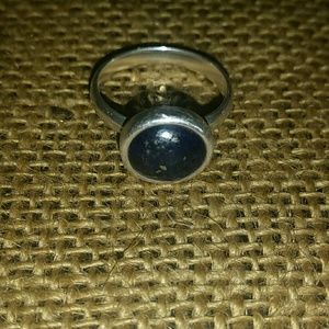 Silpada lapis sterling silver ring 925 EUC comfort